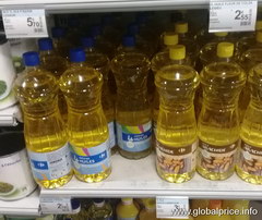 Цены на продукты в супермаркете в Париже, Растительное масло
